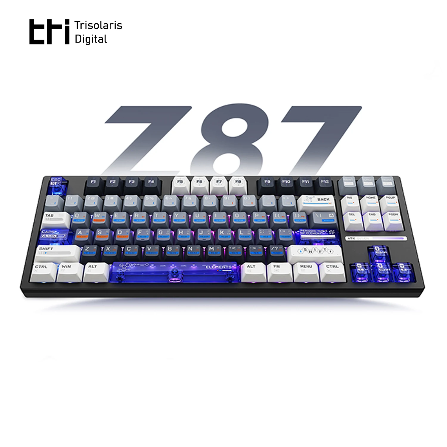 

ATK Z87 Pro Mechanical Keyboard 3-Mode Wireless Keyboard Semi-Aluminum Hot Swap Gasket Gaming Keyboard PC Accessories Gamer Gift