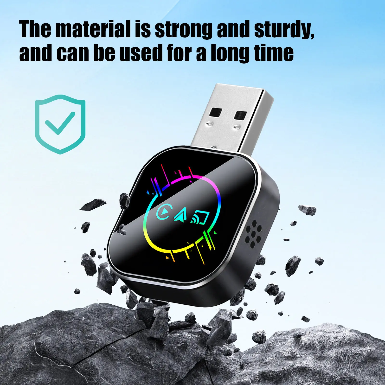 

Car Wireless Adapter 3-in-1 Car Adapter Screen Mirroring Auto Connector For Phone Integration Screen Mirroring Connection