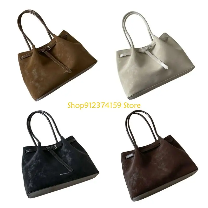 

G5AE Fashionable Carryall Bag Tear Resistant PU Leather Underarm Purse Comfortable Strap Essential Shoulder Bags For Work