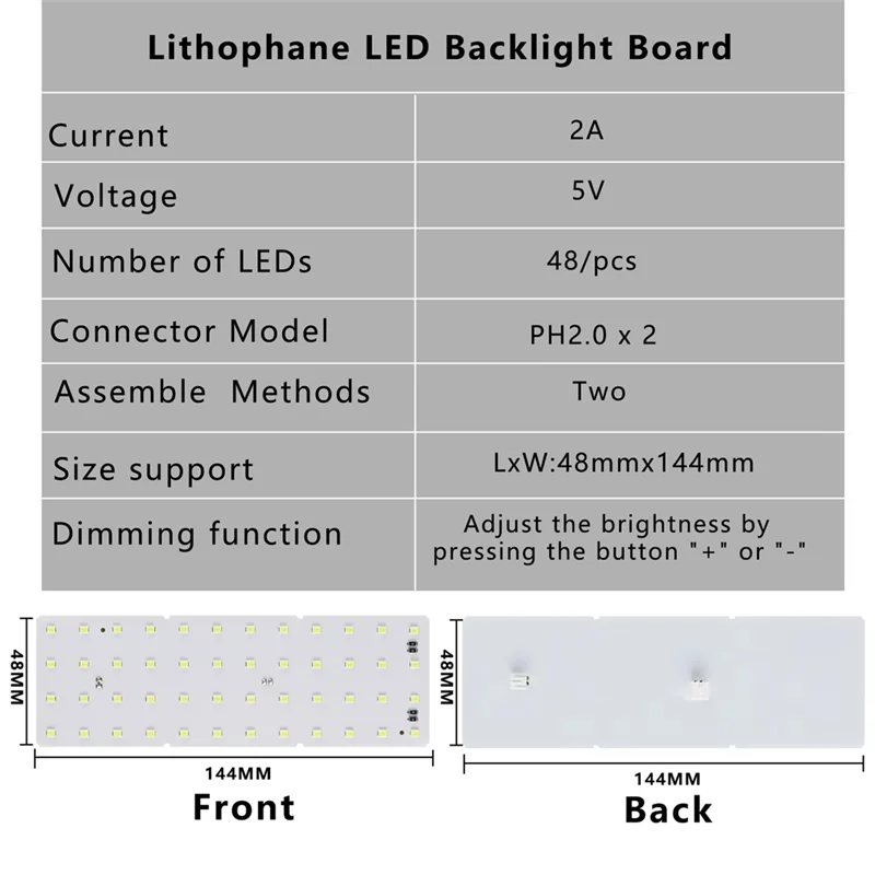 AAAN-CMYK LED Backlight Board Forbambu Lab Lithophane Led Panel 3D Print Lithophane Photo LED Kit LED Light Panel