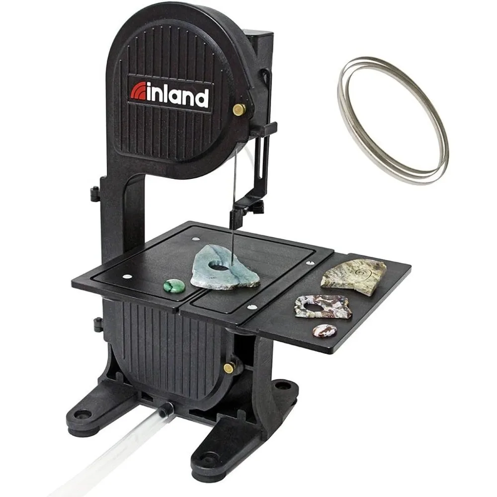 

DB-100 Band Saw Machine, Tabletop Wet Saw for Glass, Stone, Plastic, Coral, Mosaics Crafting