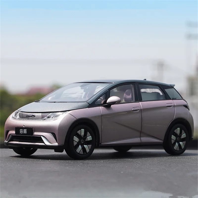 

1:18 BYD Dolphin Alloy Car Model Diecast Metal Mini Vehicles Car Model High Simulation Collection Childrens Toys Gift Decoration