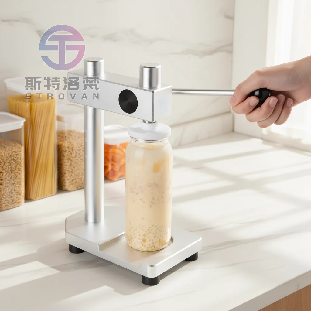 Manual Can Bottle Sealing Machine Milk Tea Beverage Commercial Use Easy Operate Compact Hand Pressed Sealing Machine