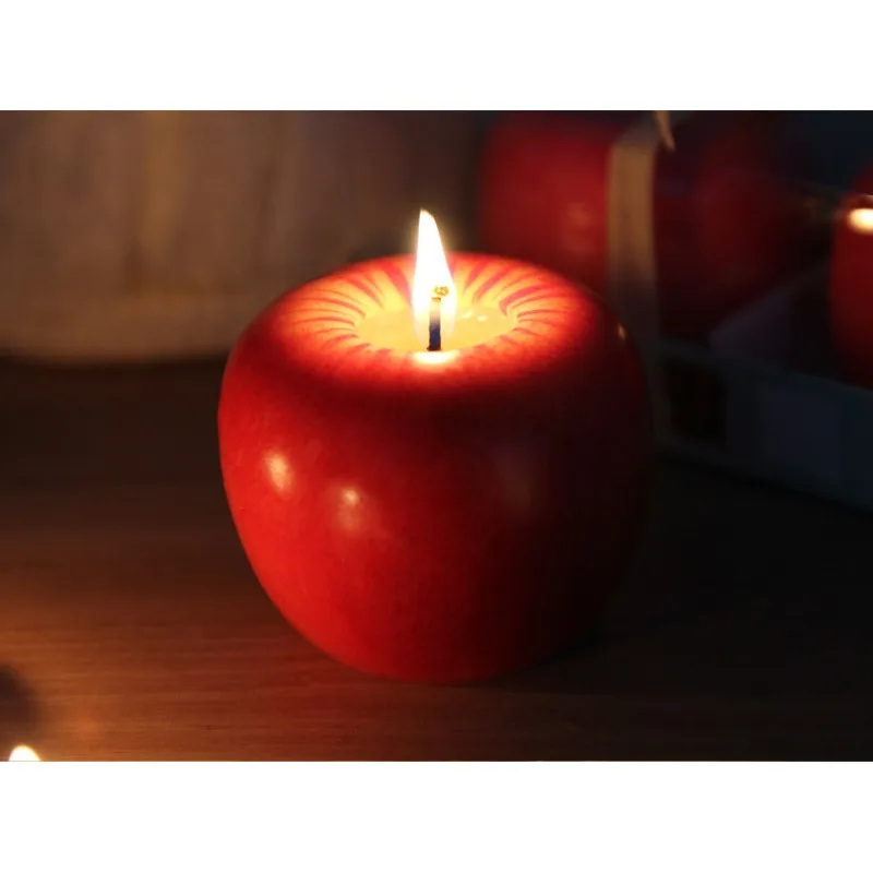 Presentes de Noite de Natal para Crianças: Maçãs de Brinquedo, Velas em Forma de Frutas, Decorações de Aniversário, Enfeites de Natal, Presentes Infantis