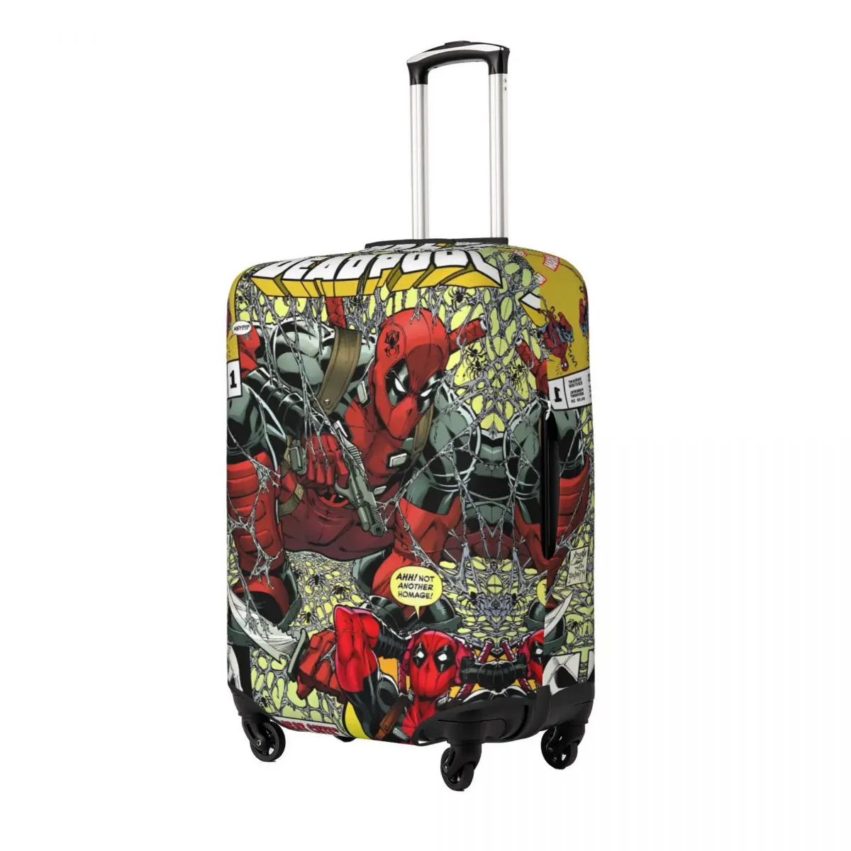 Deadpool Cartoon Travel Luggage Cover Suitcase Protector Fits 18-32 Inch Luggage