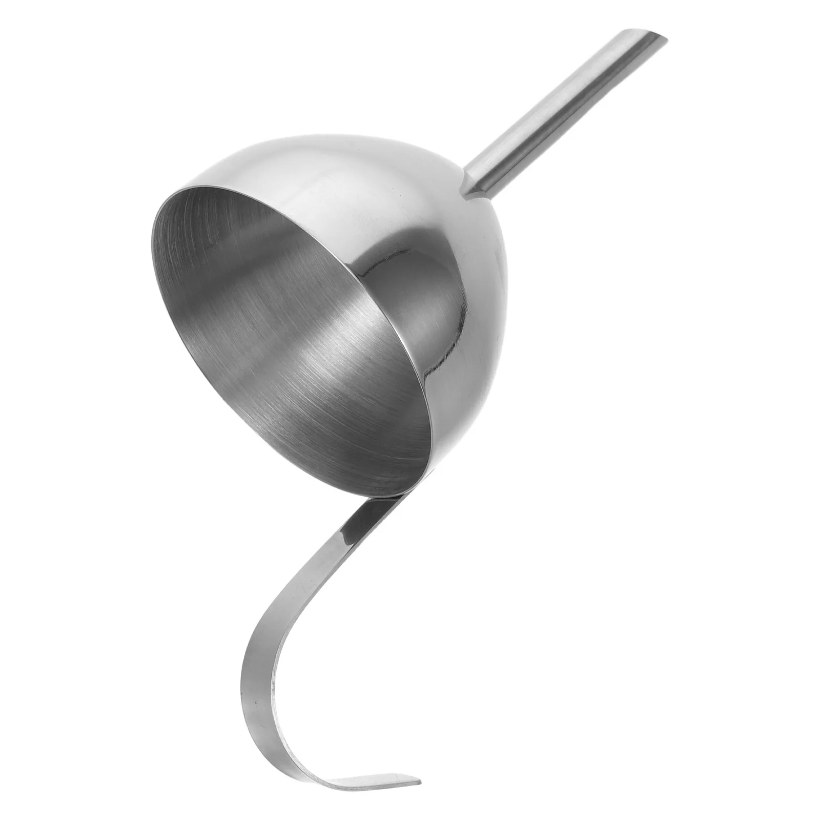 

Stainless Steel Wine Funnel with Hook Wide Mouth Design for Bottle Jar Flask Filling Liquid Transfer Cooking Utensil Kitchen