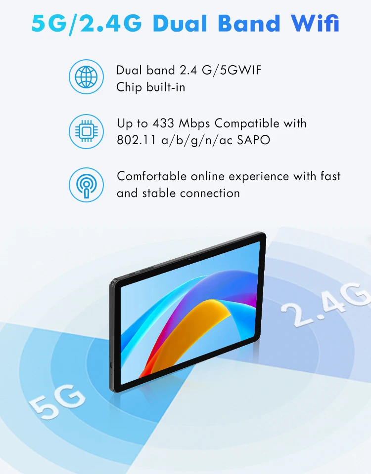 Global Version Philips T7305 AI Tablet 10.1' 12GB(+8GB Virtual RAM) 128GB 4G LTE Unisoc T606 5000mAh L1 Wifi Android 16 Tablets