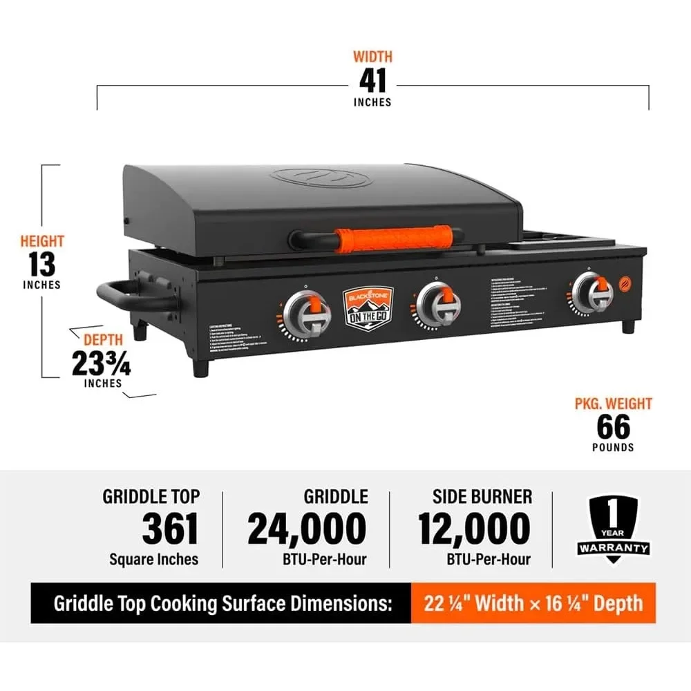 N The Go-Grille de barbecue à dessus plat, Chlorwith Hood, Foy RapDuty, Grill Station for Kitchen, Camping, O