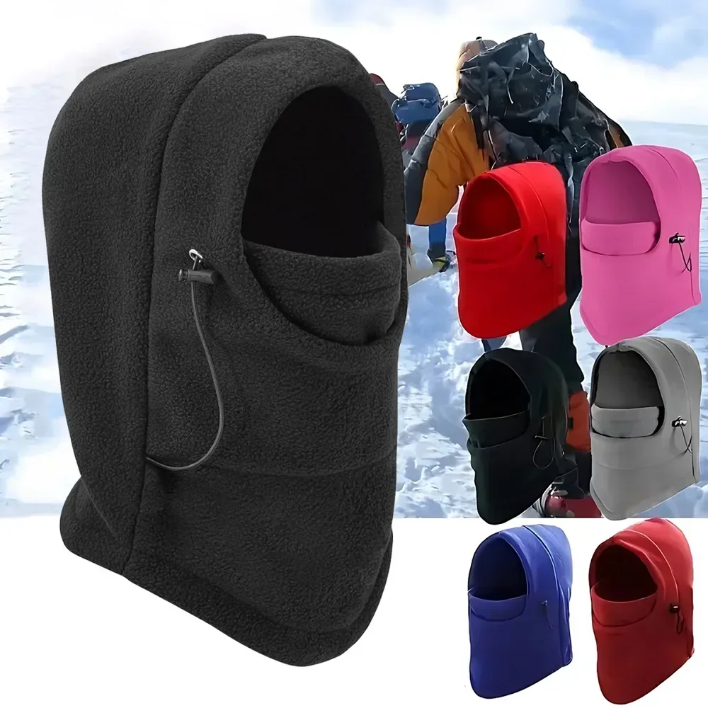 

Winter Balaclava Cycling Caps for Men Women Motorcycle Bandanas Thermal Hats Hiking Scarves Ski Face Mask Neck Warmer