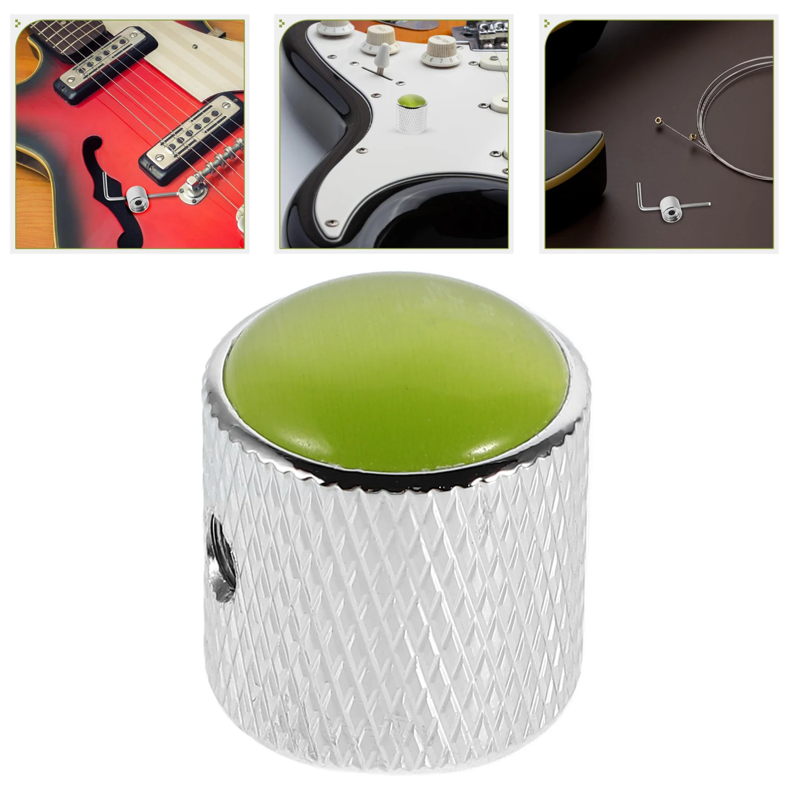 

Electric Guitar Knob Bass Volume Dome Knobs Control Accessories Parts Adjustable