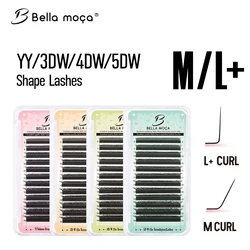 Bella moça LU/L+ Curl YY/3DW/4DW/5DW/6DW/8DW Shape Lashes Extension Fox Eyes Brazilian Cilios Mix 8-14mm 24 Hours Shipping