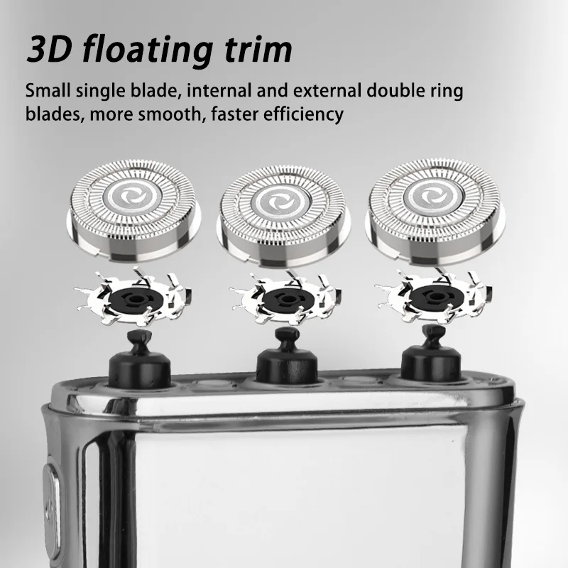 Alat cukur elektrik Mini untuk pria, pisau cukur jenggot wajah portabel dapat diisi ulang IPX7 tahan air tanpa rasa sakit, pisau cukur jenggot wajah