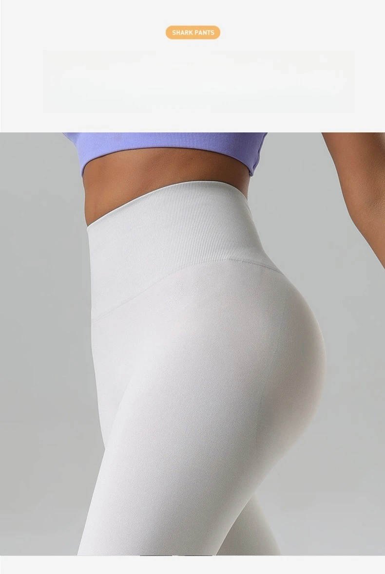 � ​ High-Waist Push-Up Yoga-Leggings, Workout-Leggings für Damen, Fahrrad-Yoga-Mode, Elastische V-Taille, Schlankmachende Sportbekleidung ​ ​ – Detail 3