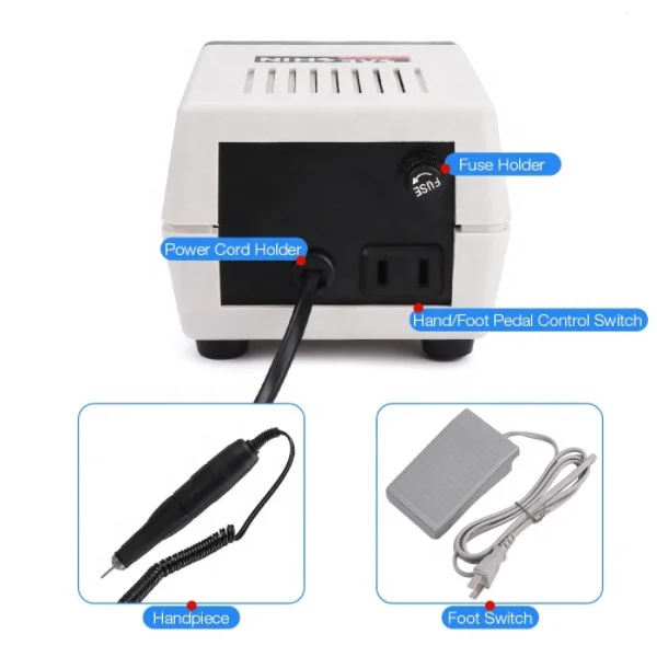 Strong204 Trapano per unghie 35000 giri/min Micromotore dentale elettrico Prezzo della macchina per manicure senza spazzole