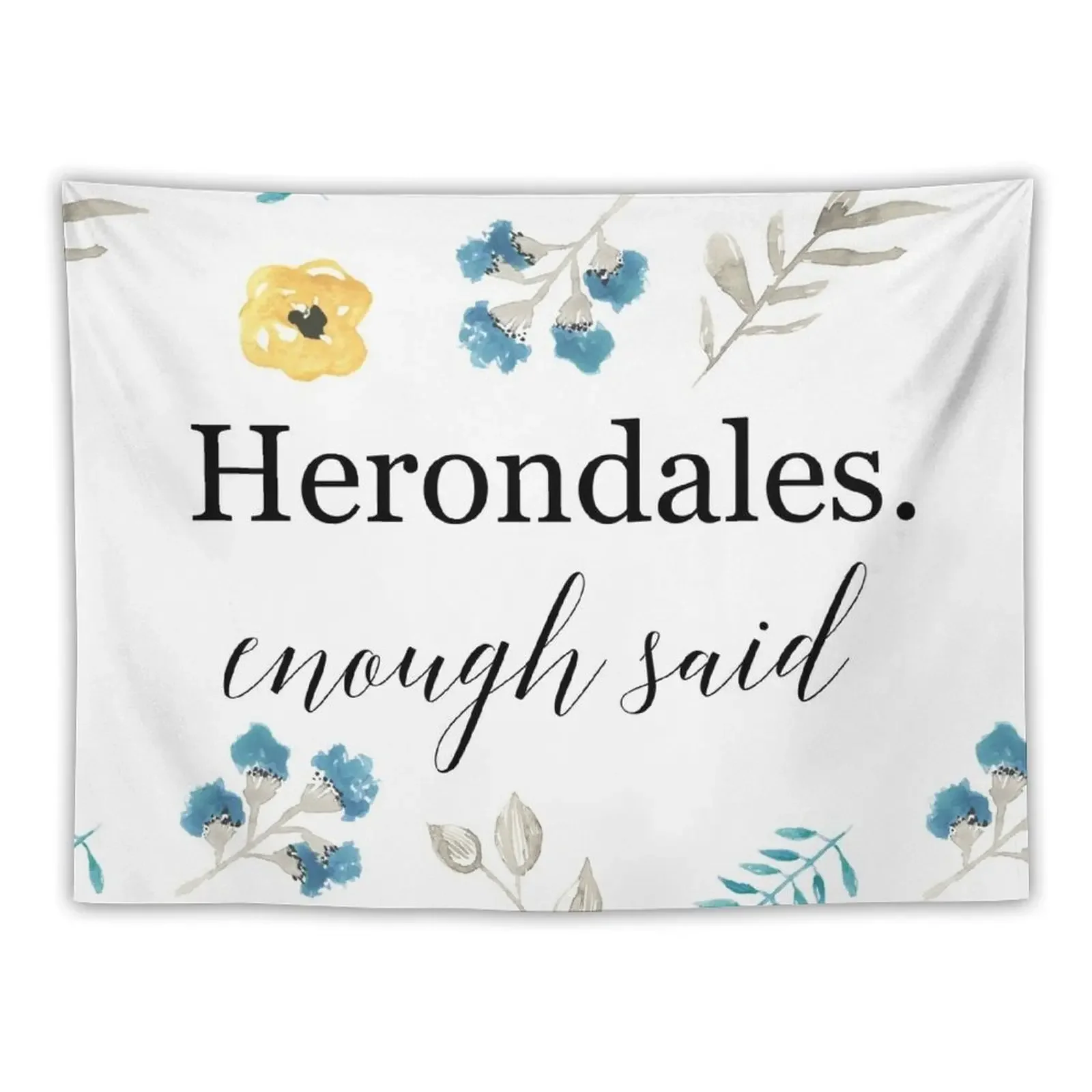 

Herondales. Enough Said Tapestry Anime Decor Kawaii Room Decor Wall Coverings Tapete For The Wall Tapestry