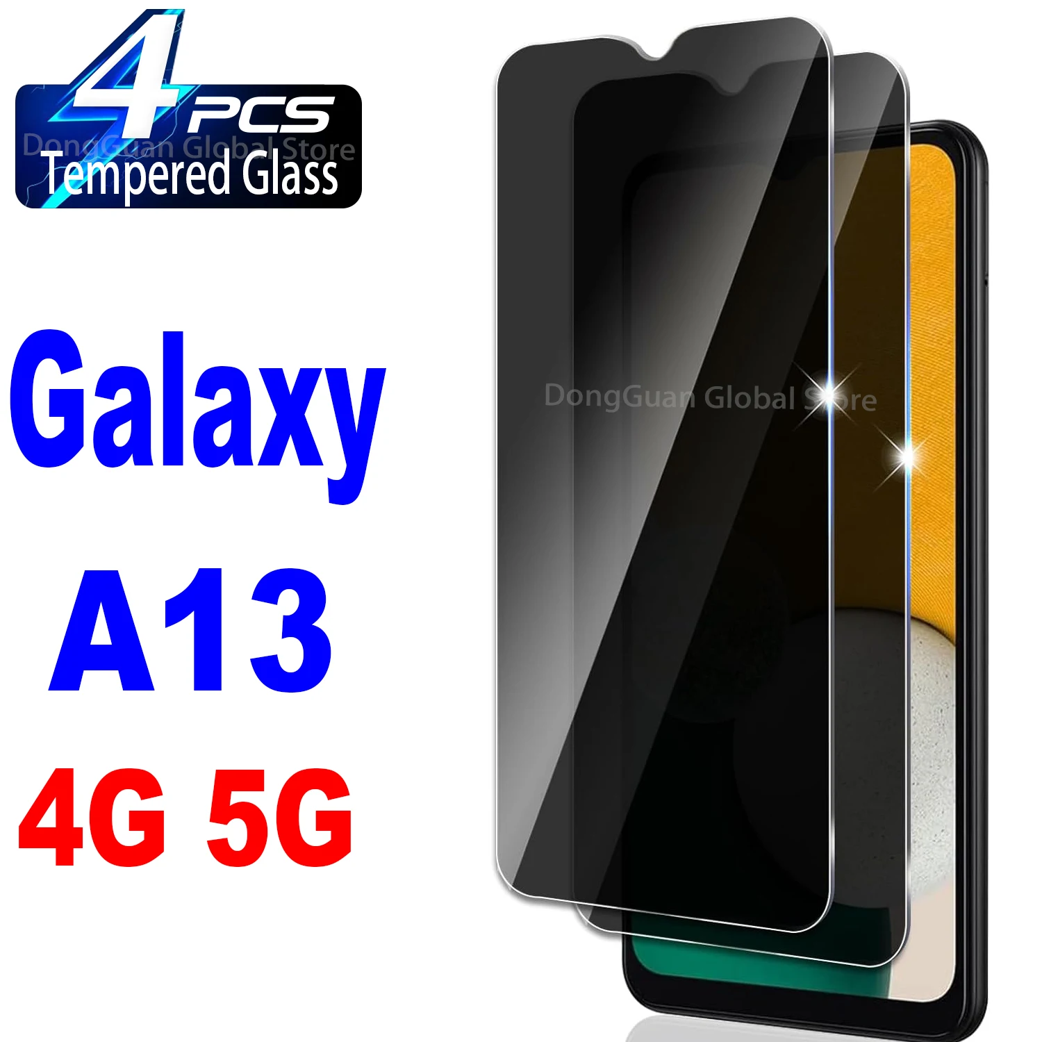 For Samsung Galaxy A13 4G 5G Anti Spy Tempered Glass Protector Privacy Screen