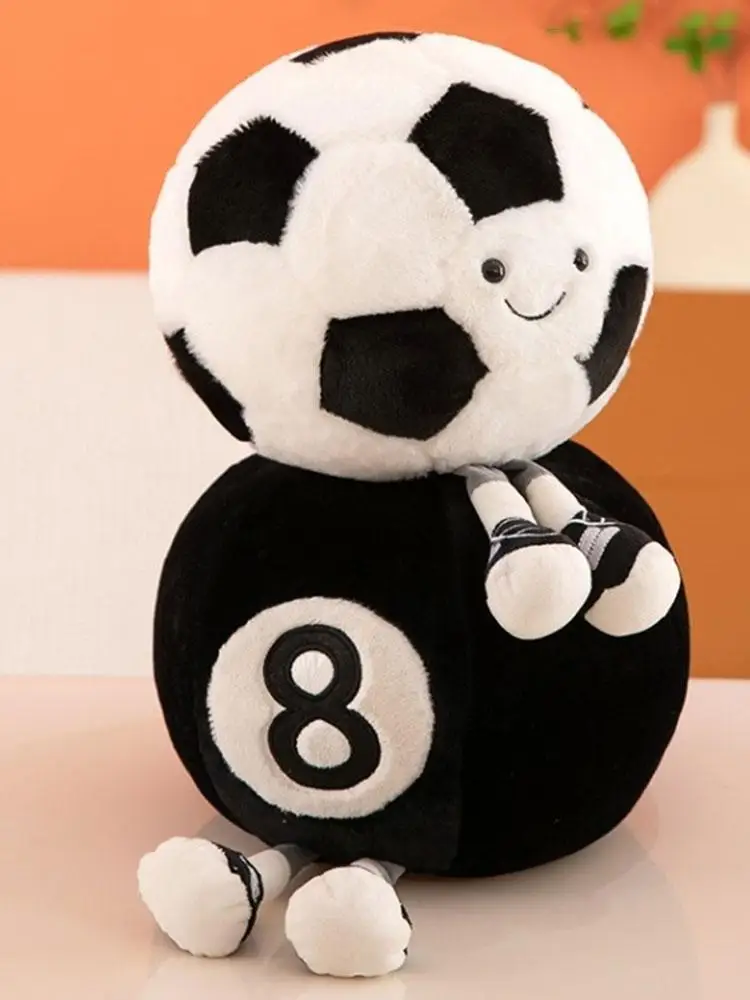 

25/33 см креативная плюшевая игрушка для футбола с ногами, кукла для детей, украшение комнаты, милая баскетбольная забавная мягкая подушка для волейбола