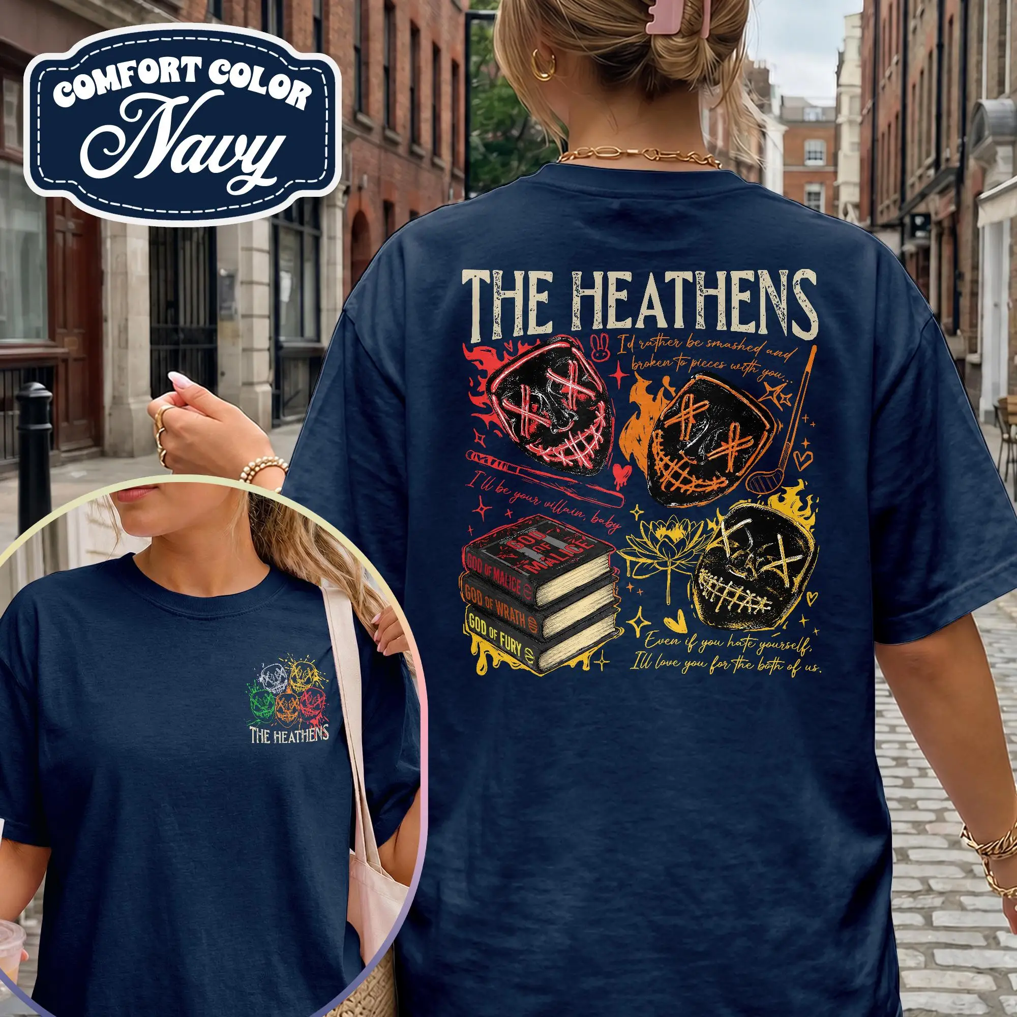 The Heathens Bookish Shirt, Legacy of Gods Tee, Dark Romance Reader Tshirt, Rina Kent Fan T-shirt, Spicy Book Lovers Gift