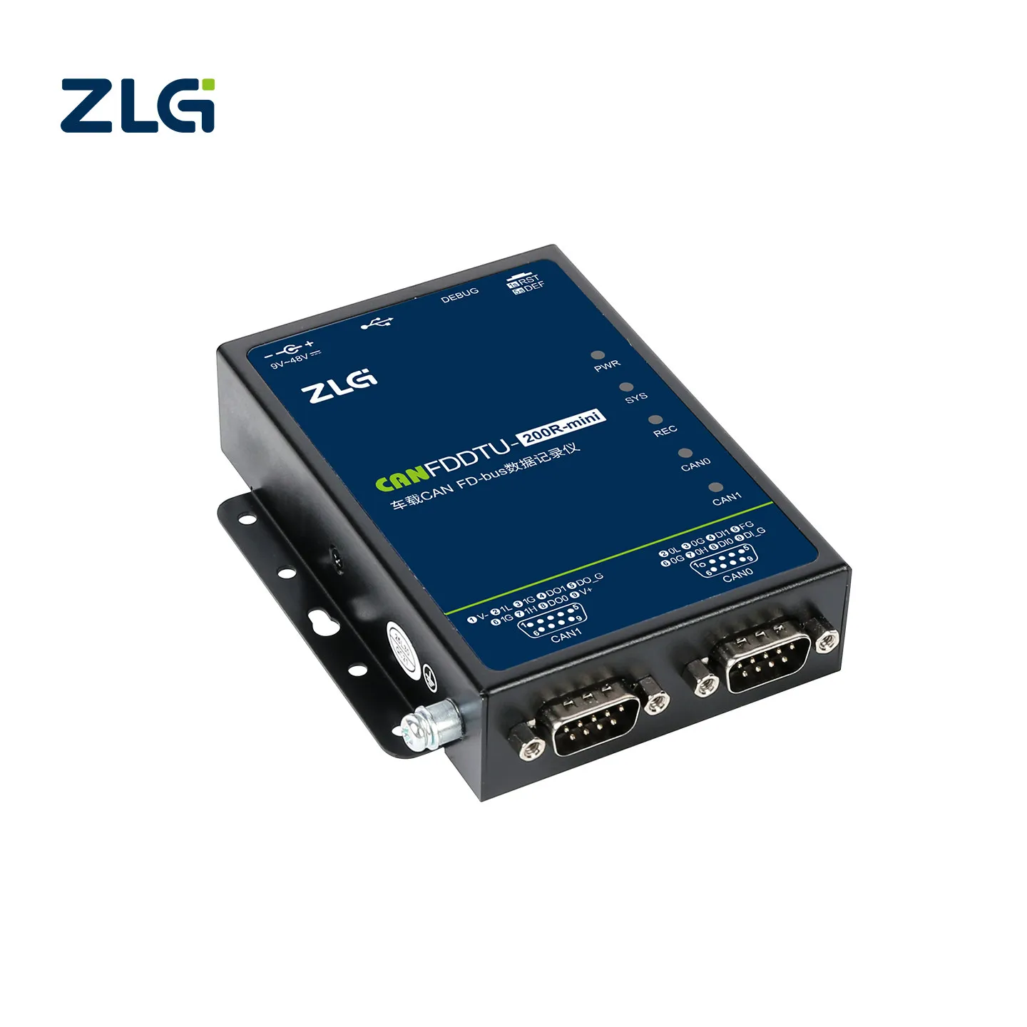 Vehicle-mounted Dual-channel Onboard EMMC Storage Recorder CANFDDTU-200 Series