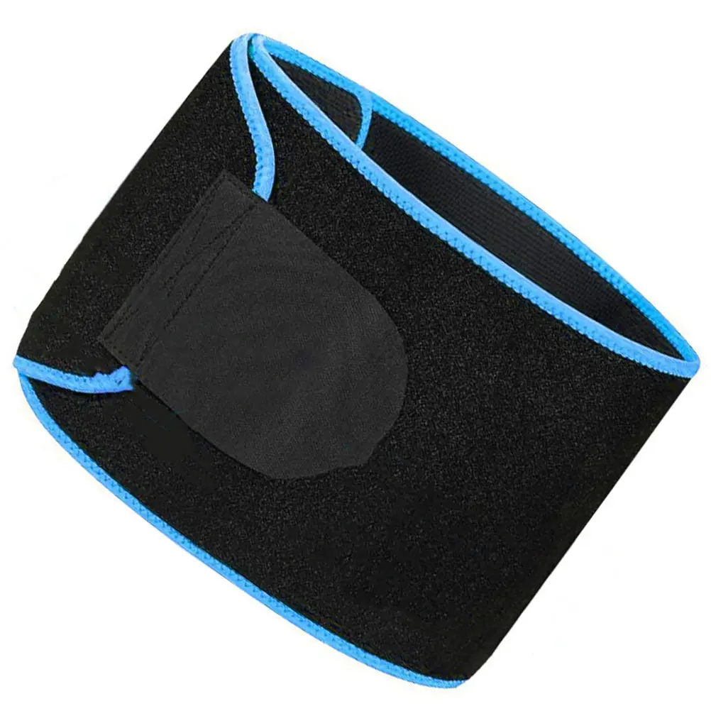 

1pc Adjustable Sports Waist Belt One Size Blue Durable Breathable Sweat Absorption Quick Drying Running Fitness Ideal Gift
