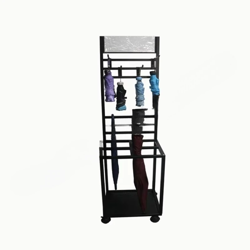 

Metal Store Iron Umbrella Storage Display Stand Floor Stands Shelf Shelves