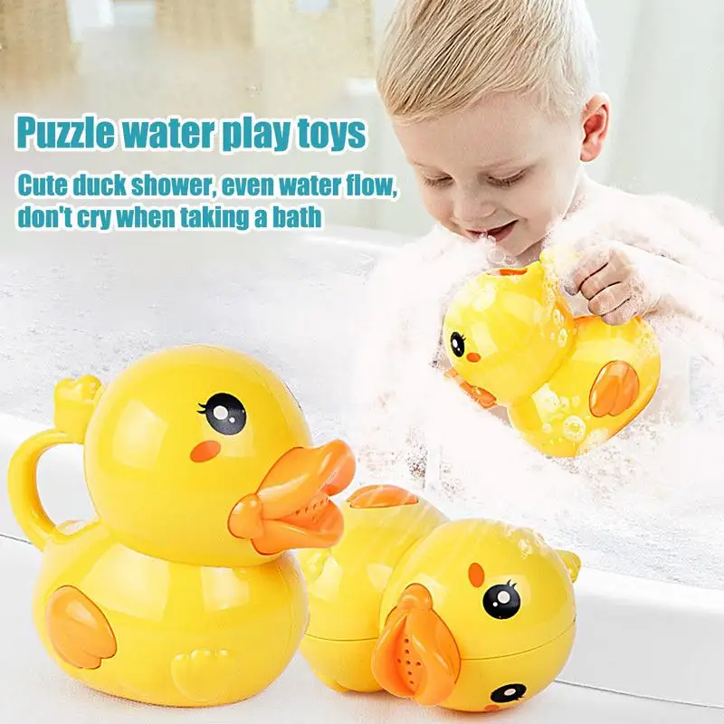 스프링클러 귀여운 만화 오리 물뿌리개 정원 플라스틱 꽃 물뿌리개 어린이 조기 교육 장난감 야외 해변 목욕 장난감