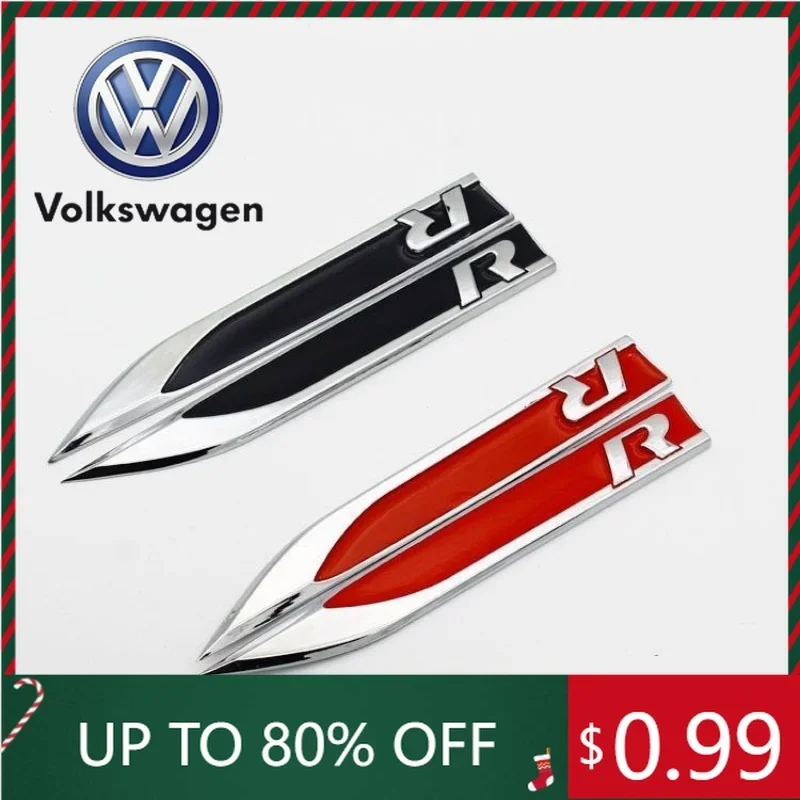 

For VW Volkswagen Jetta MK5 Golf R Side Fender Sticker 2pcs/set Fit for BMW Audi Mercedes Volkswagen Universal