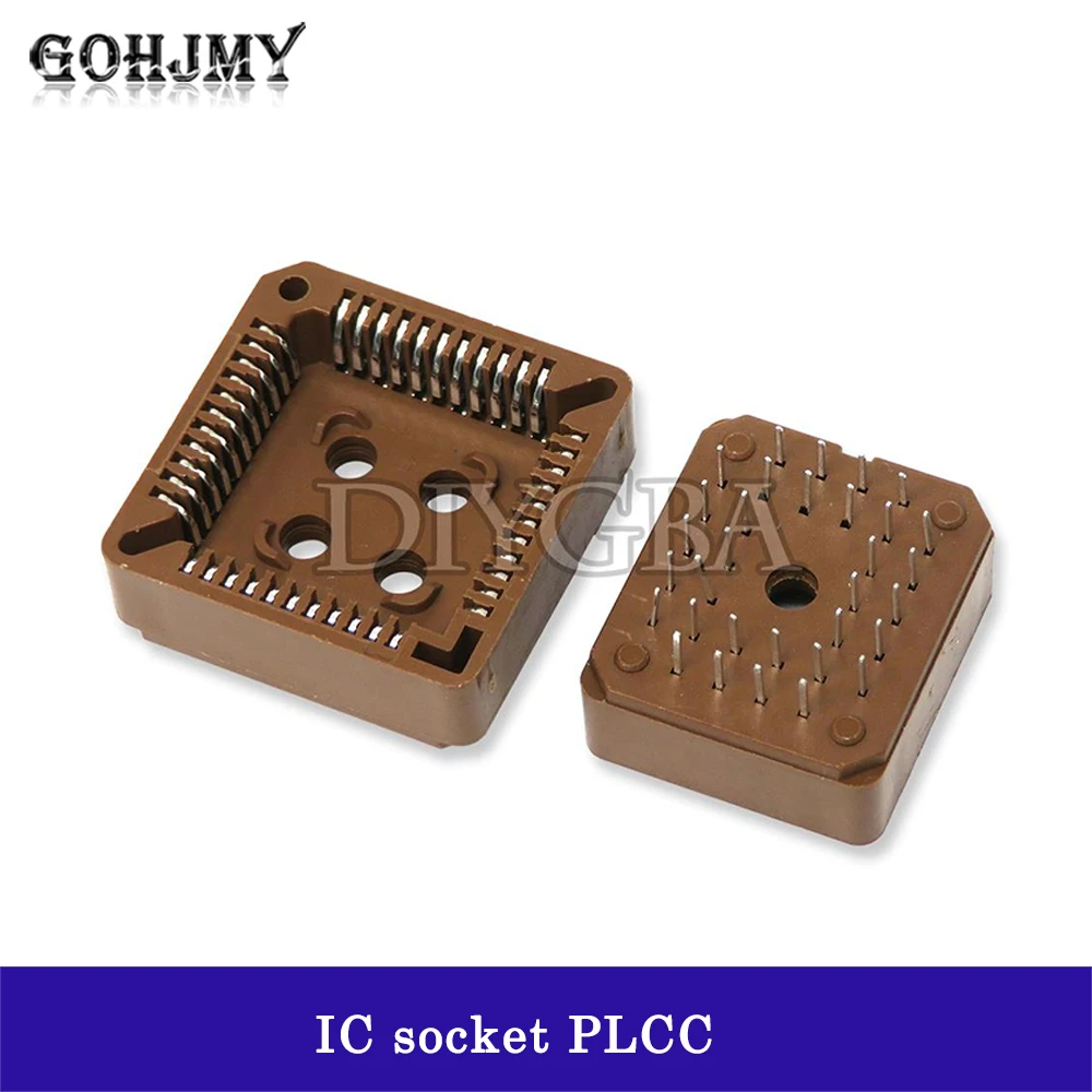 5PCS PLCC IC socket SMD DIP 32PIN 44PIN 68PIN 84PIN PLCC Socket adapter PLCC32 PLCC44 PLCC68 PLCC84 NEW