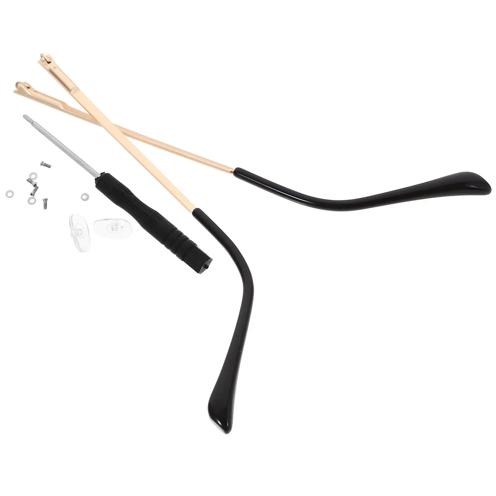 

1 Pair Silver Metal Eyeglass Temple Replacement Arms Durable Spring Legs For Glasses Repair Kit Comfortable Non