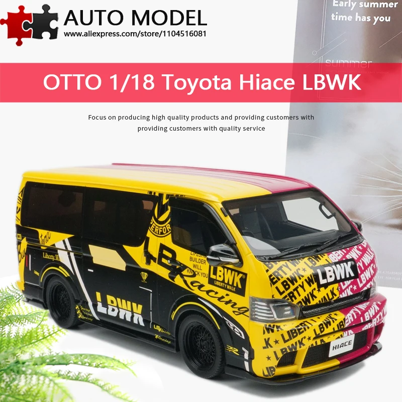 

Модель автомобиля Toyota Hiace Van Bus (пассажирский/коммерческий) Lbwk, двухцветная, индивидуальная, имитационная, лимитированная серия, коллекционная, Otto, масштаб 1:18, литая из смолы, статическая модель, игрушка для взрослых, подарок для мальчика