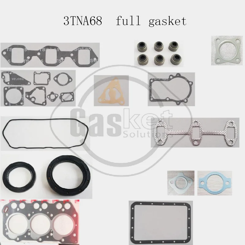 3TNA68 3TNA68-L Full Overhaul Gasket Kit For Yanmar Engine John Deere Tractor