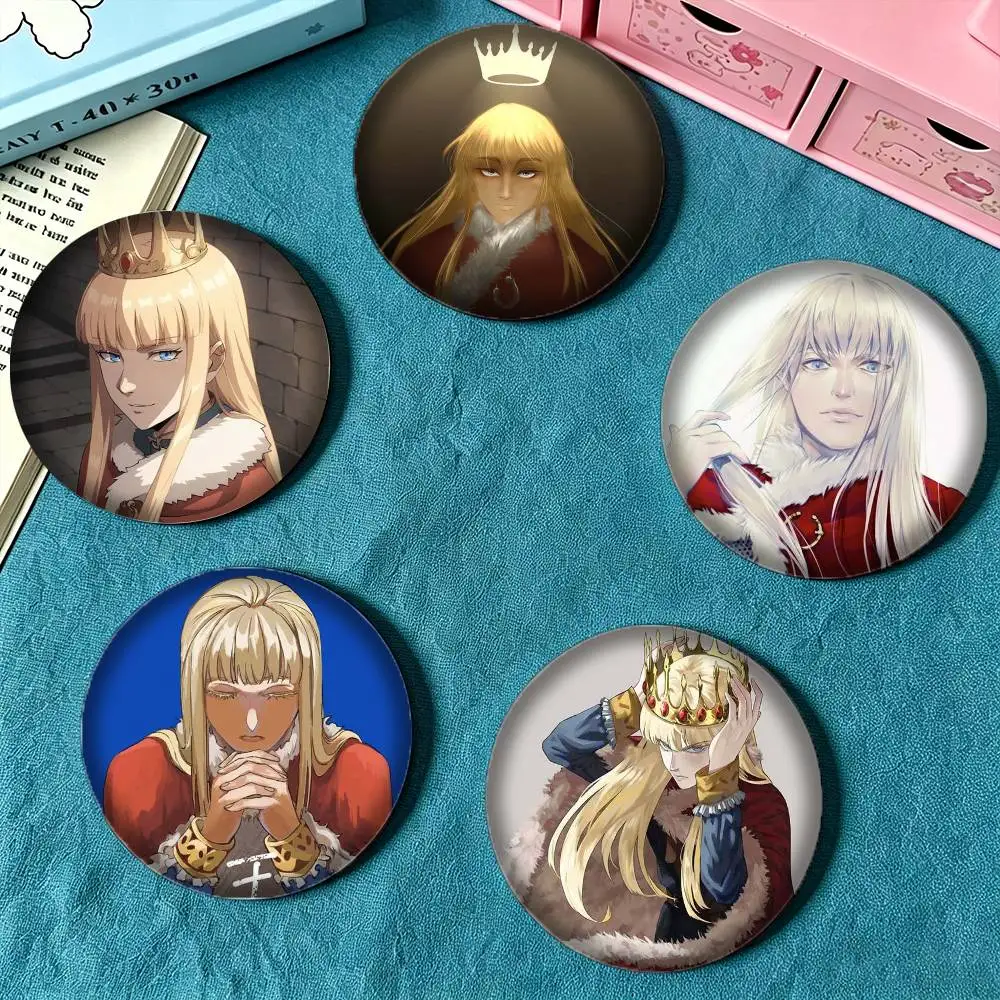 V-Vinland Saga Canute 25mm 32mm 44mm 58mm 75mm Brooches Badges Pins for Accessories Gift