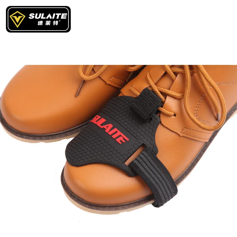 Picture 3: SULAITE Motorcycle Shift Gear Lever Pad Anti-Slip Wear Resistant Protective Brake Shoe Guard for Motorbike Off Road Riders Safe