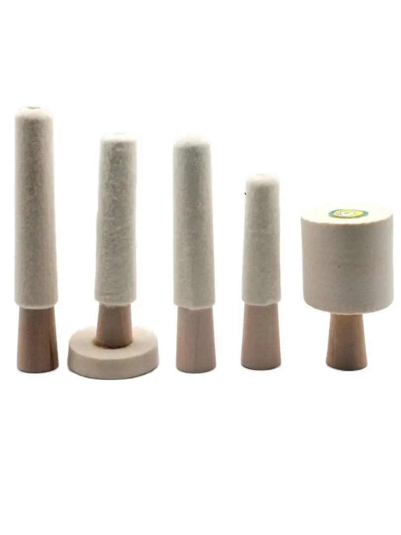 Inside Bracelet Buff Mounted Felt Cone Type Ring Polishing Buffing Rod Stick Jewellery Tools