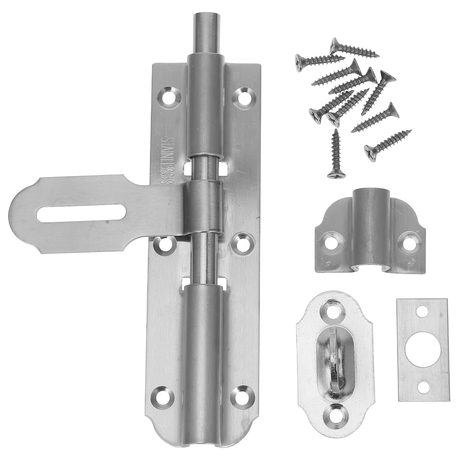 

Stainless Steel Latch Lock Door Bolt Slide Locks for Internal Doors Windows Bathrooms Deadbolt Gate Lock Multipurpose Smooth