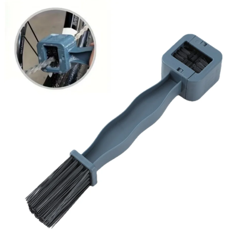 Pro Bike Chain Cleaning Brush - 3-Sided Bicycle Gear Scrubber Tool for MTB, Road & Hybrid - Efficient Drivetrain Maintenance