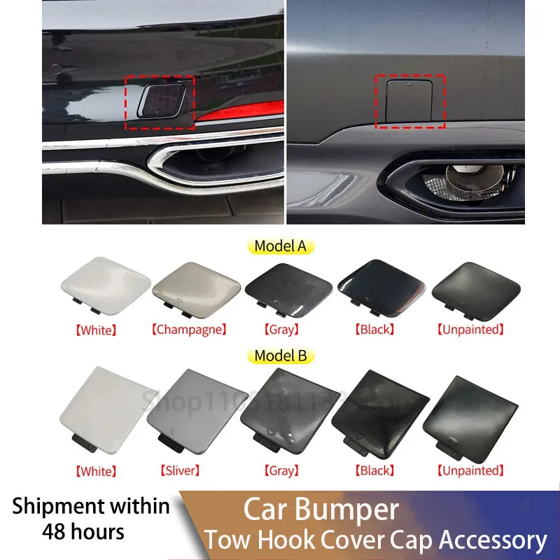 For BMW 7 Series G11 G12 Rear Bumper Tow Hook Cover Black Fits 2016-2019 730 740 750 760Li Models Replacement OEM 51127427623