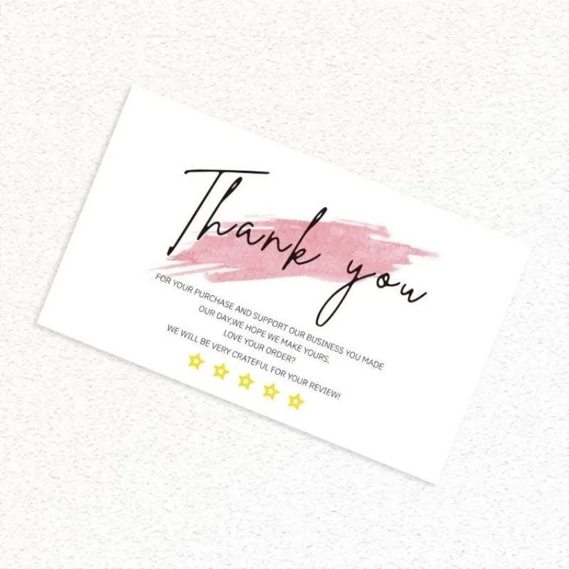 30PCS/Pack Thank You Cards Express Appreciate Greeting Cards Gift Package Cardstock Praise Labels