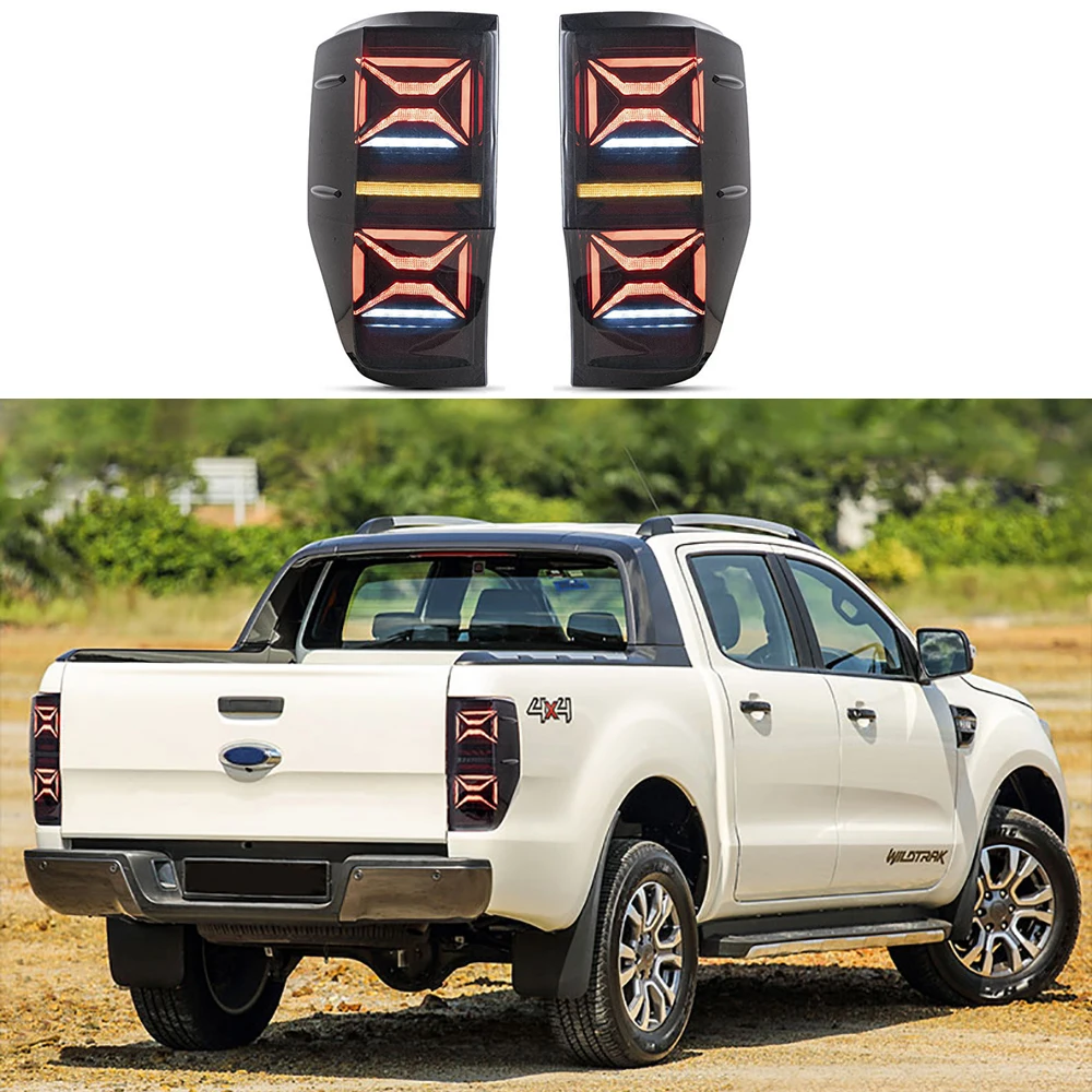 

2 Pcs Pickup Taillight Car LED Taillight Modification Assembly For Ranger T6 T7 T8 2012 2013 2014 2015 2016 2017 2018 2019-2022