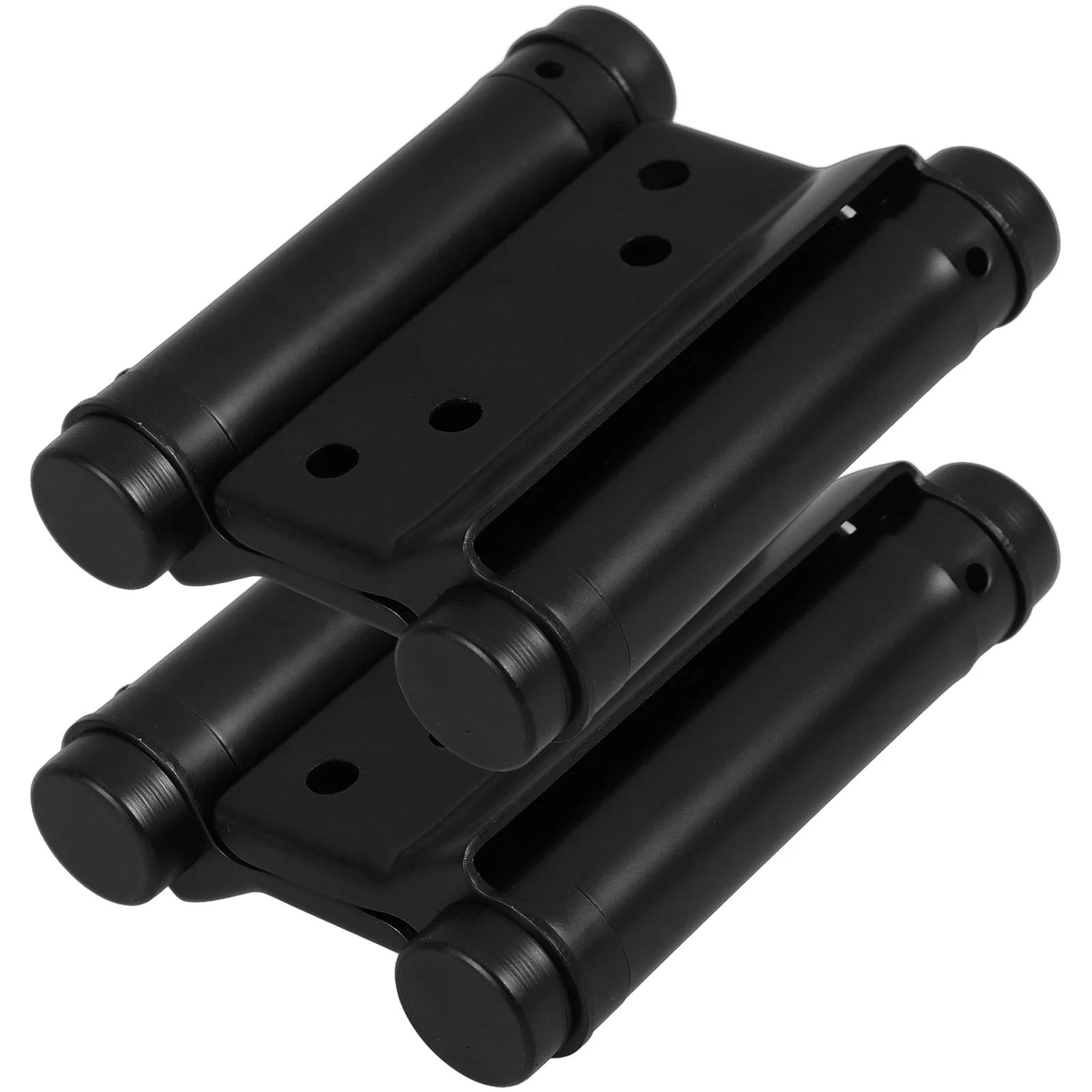 

2 Pcs Automatic Closing Saloon Door Hinges 3 Inch Black Double Spring Heavy Duty Gate Hinges Swing Door Fences Hardware