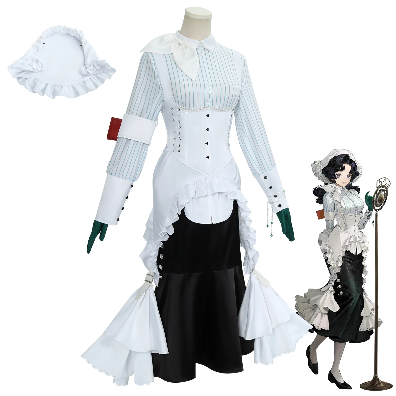 Reverse 1999 Angel Nana Halloween Game Cosplay Costume Full Set Character Roleplay Outfit Party Suit Clothes Wear Set view 2