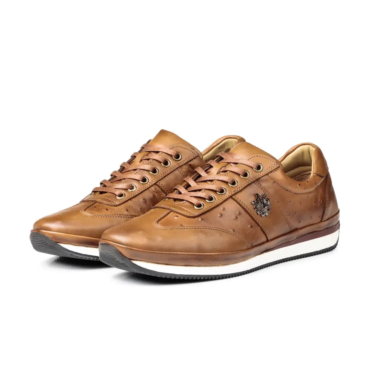 Ducavelli Camel 2 Sepatu Klasik Pria Kulit Asli