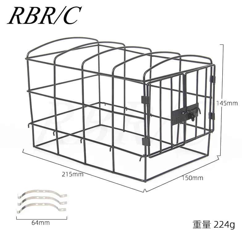 WPL D12 RC Metal Iron Cage Canvas Front and Rear Bumper Roof Luggage Rack Grass Frame Simulation Small Carton Accessories