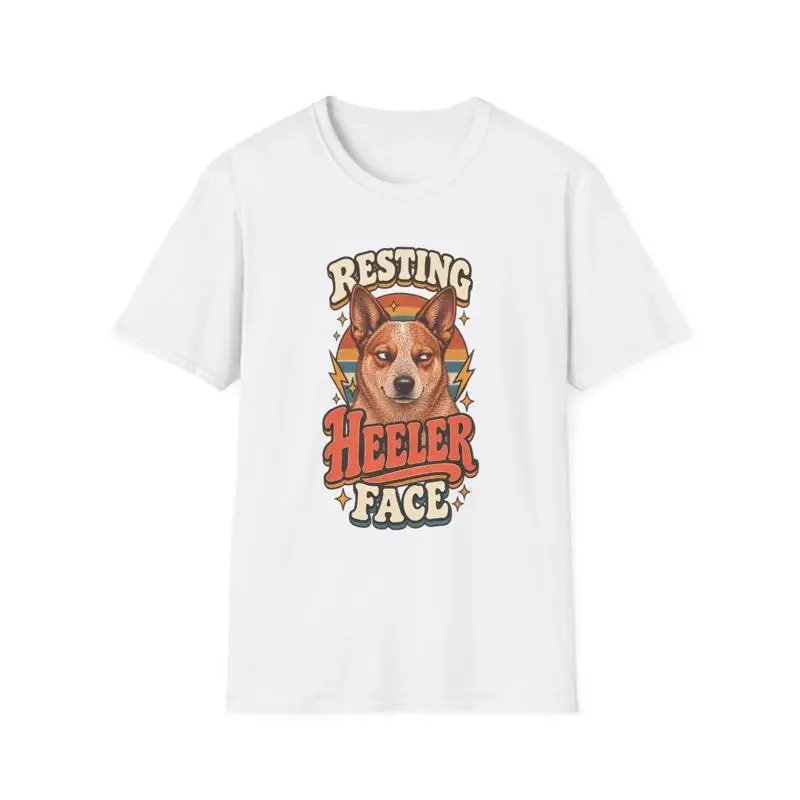 Resting Heeler Face Australian Cattle Dog Red Heeler T-Shirt