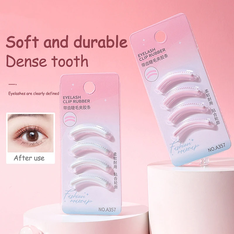 Z. 4Pcs Women's Fashion Refill Eyelash Curler Rubber Elastic Replacement Pad Gel Clip Pads Eye Makeup Tools