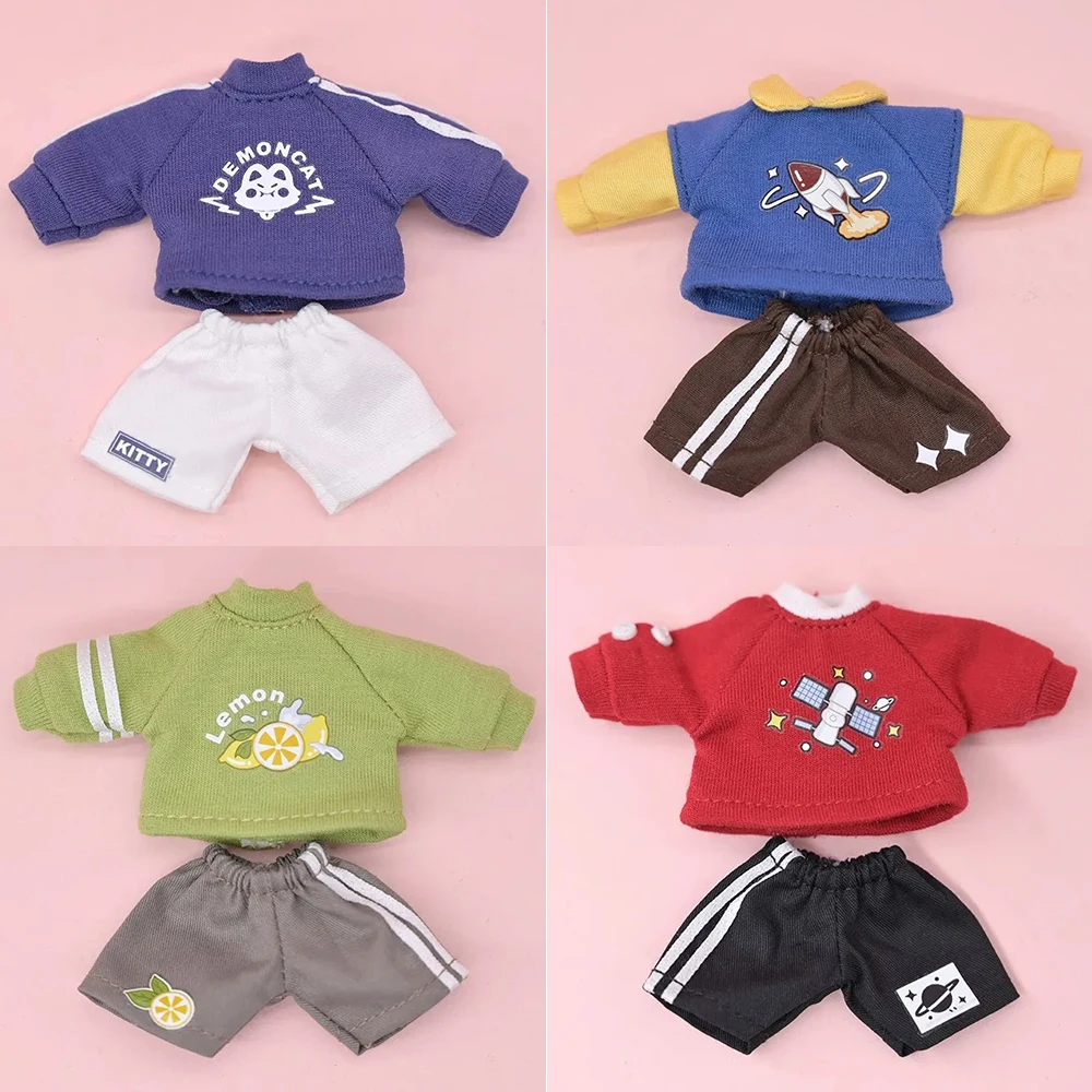 新しいob11人形の女性のセーターショーツ人形私のパターン、天蓋、obitsu11、モリー、nendarp9 1/12 bjd人形用のかわいい服