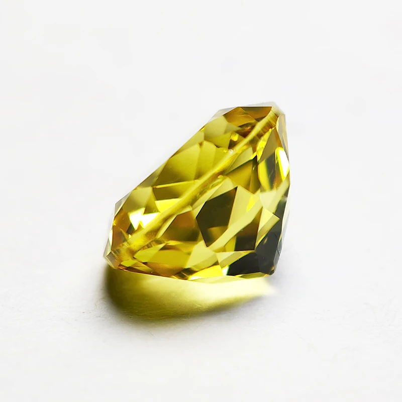 

Lab Grown Yellow Sapphire Gemstone Round Shape Yellow Color Lab Sapphire Diamonds for Jewelry Making Selectable AGL Certificate