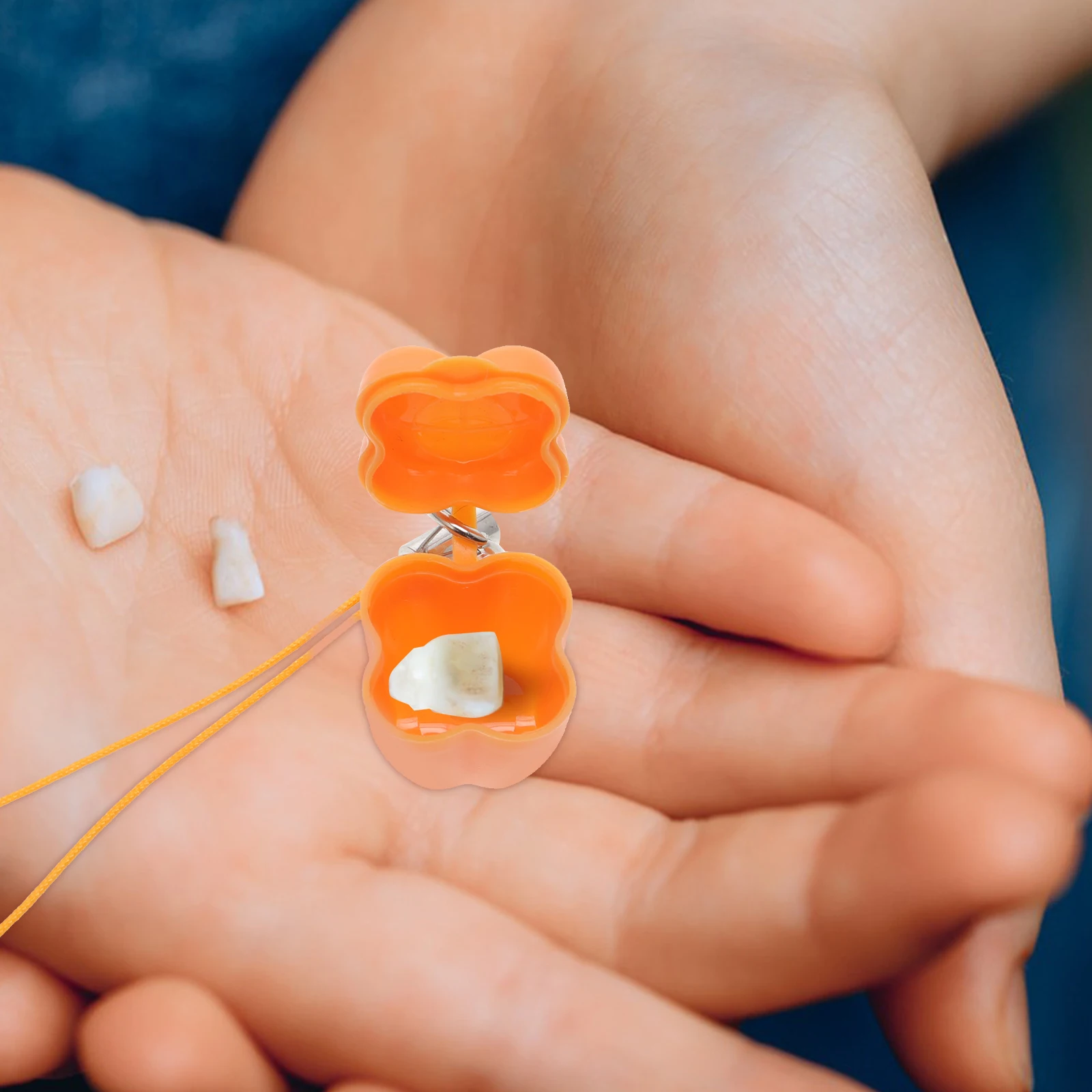 

Baby Tooth Storage Box Baby Tooth Case Children Teeth Storage Box Storage Box for Baby Plastic Toy Necklace