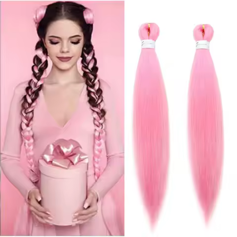 H&amp;STAR Synthetic 20Inch Braiding Hair Pre-stretched Hair Extensions for Afro Crochet Braids Fake Hair DIY Jumbo Braid