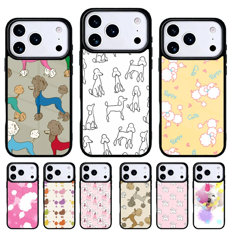 Funda Poodle iPhone – Diseño Perro para modelos 11 al 17 Pro Max